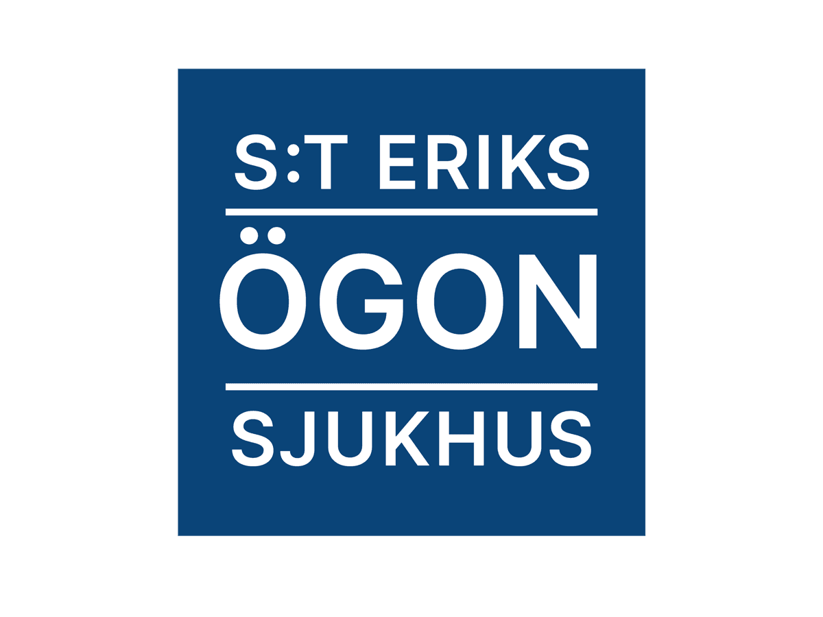 S:t Eriks logotyp i blå.